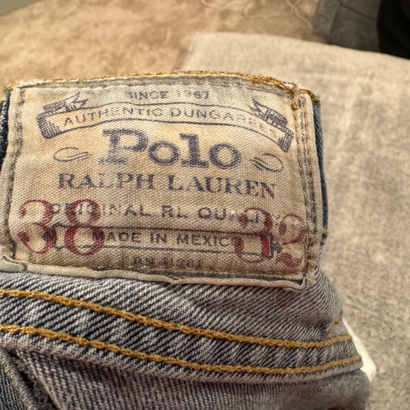 Polo Ralph Lauren Mens Denim Jeans Varick Slim Straight - Blue - Size US 38x32 - Picture 10 of 11
